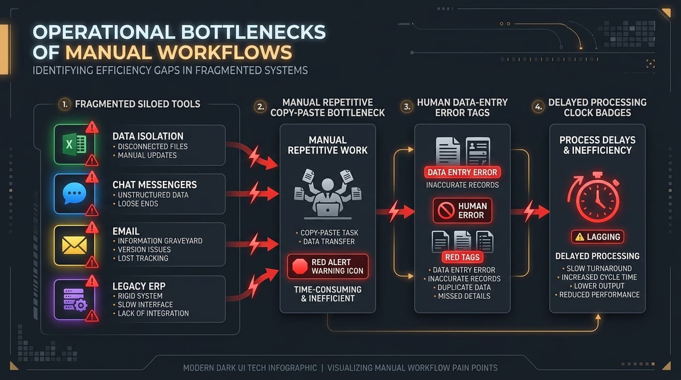 Operational Bottlenecks of Manual Workflows